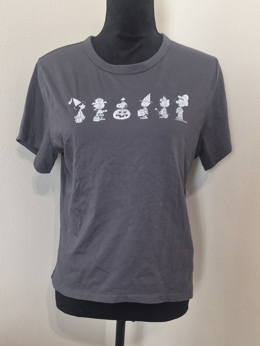 Abercrombie & Fitch Charcoal Grey Graphic Halloween Tee